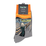 Load image into Gallery viewer, The Scream by Edvard Munch Art Socks - Comfy Cotton for Men & Women