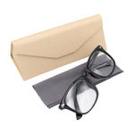 Load image into Gallery viewer, Metallic Gold Glasses Case - Vegan Leather Folding Hard Shell Case