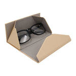Load image into Gallery viewer, Metallic Gold Glasses Case - Vegan Leather Folding Hard Shell Case