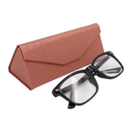 Load image into Gallery viewer, Metallic Bronze Glasses Case - Vegan Leather Folding Hard Shell Case
