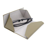 Load image into Gallery viewer, Mocha Glasses Case - Vegan Leather Folding Hard Shell Case