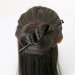 Load image into Gallery viewer, Dark Sandalwood, Wood Hair Pin, Clip, Hair Sticks - Lute