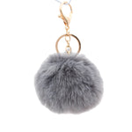 Load image into Gallery viewer, Cute Faux Fur Fluffy Fuzzy Pom Pom Keychain