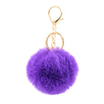 Load image into Gallery viewer, Cute Animal Faux Fur Fluffy Fuzzy Pom Pom Keychain - Unicorn
