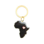 Load image into Gallery viewer, Heart of Africa Keychain - Black Lives Matter BLM Acrylic Keychain