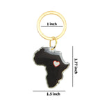 Load image into Gallery viewer, Heart of Africa Keychain - Black Lives Matter BLM Acrylic Keychain