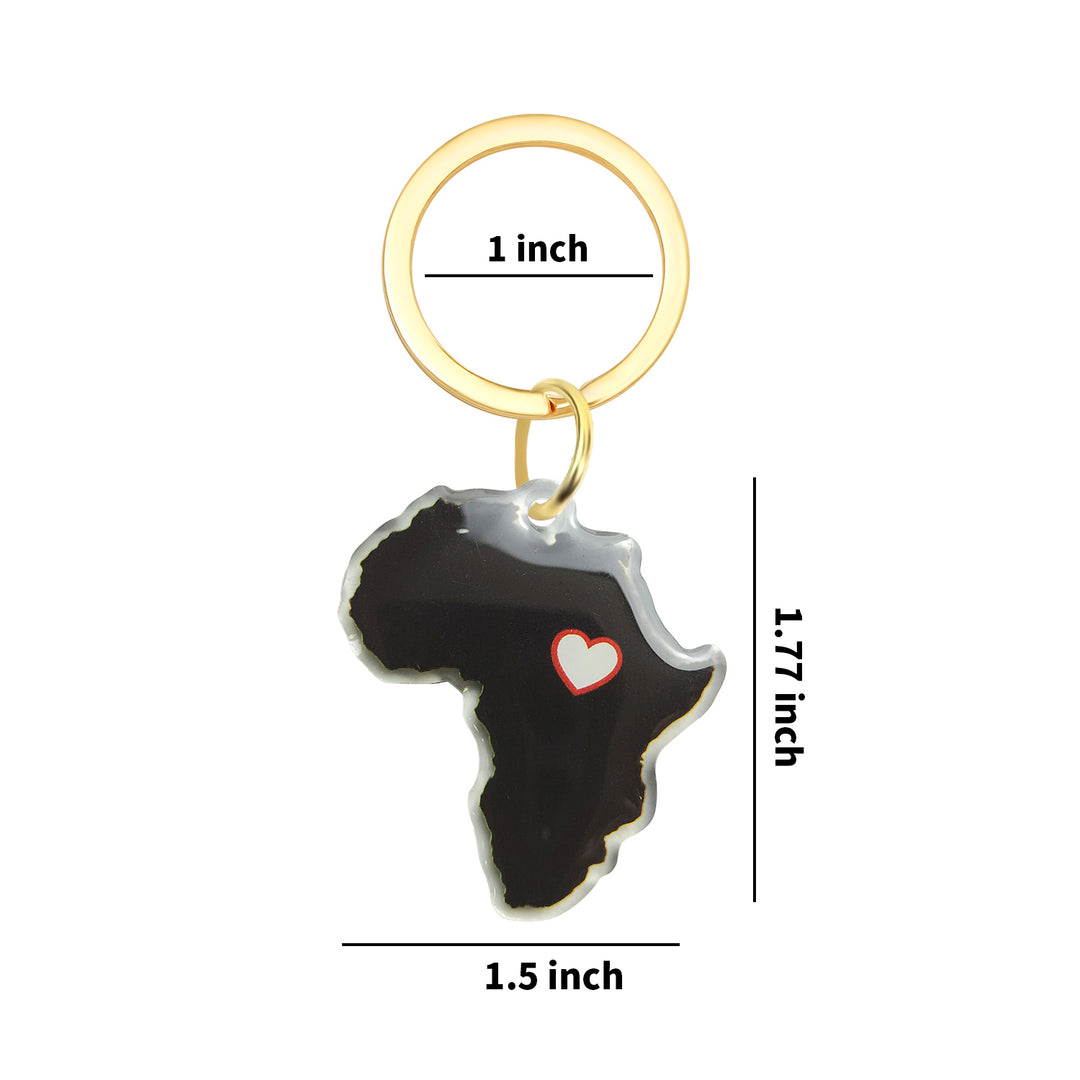 Heart of Africa Keychain - Black Lives Matter BLM Acrylic Keychain