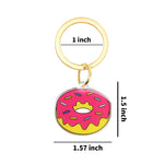Load image into Gallery viewer, Donut Emoji Keychain - Delicious Cute Donut Emoji Acrylic Keychain