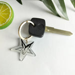 Load image into Gallery viewer, Baphomet Keychain - Sabbatic Goat Pentagram Occult Acrylic Keychain