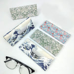 Load image into Gallery viewer, Birds by William Morris Folding Glasses Case - Vegan Leather Folding Hard Shell Case