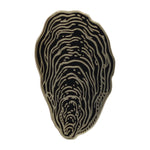 Load image into Gallery viewer, Oyster Shell Pin Badge By Real Sic - Coastal Decor, Mother's Day Gift, Oyster Pin Badge