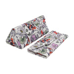 Load image into Gallery viewer, Koi Fish Foldable Eyeglass Case – Japanese Koi & Lotus Vegan Leather Hard Shell Case