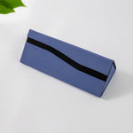 Load image into Gallery viewer, Hard Shell, Fold-Flat Colorful Vegan Leather Glasses Case - Perrywinkle