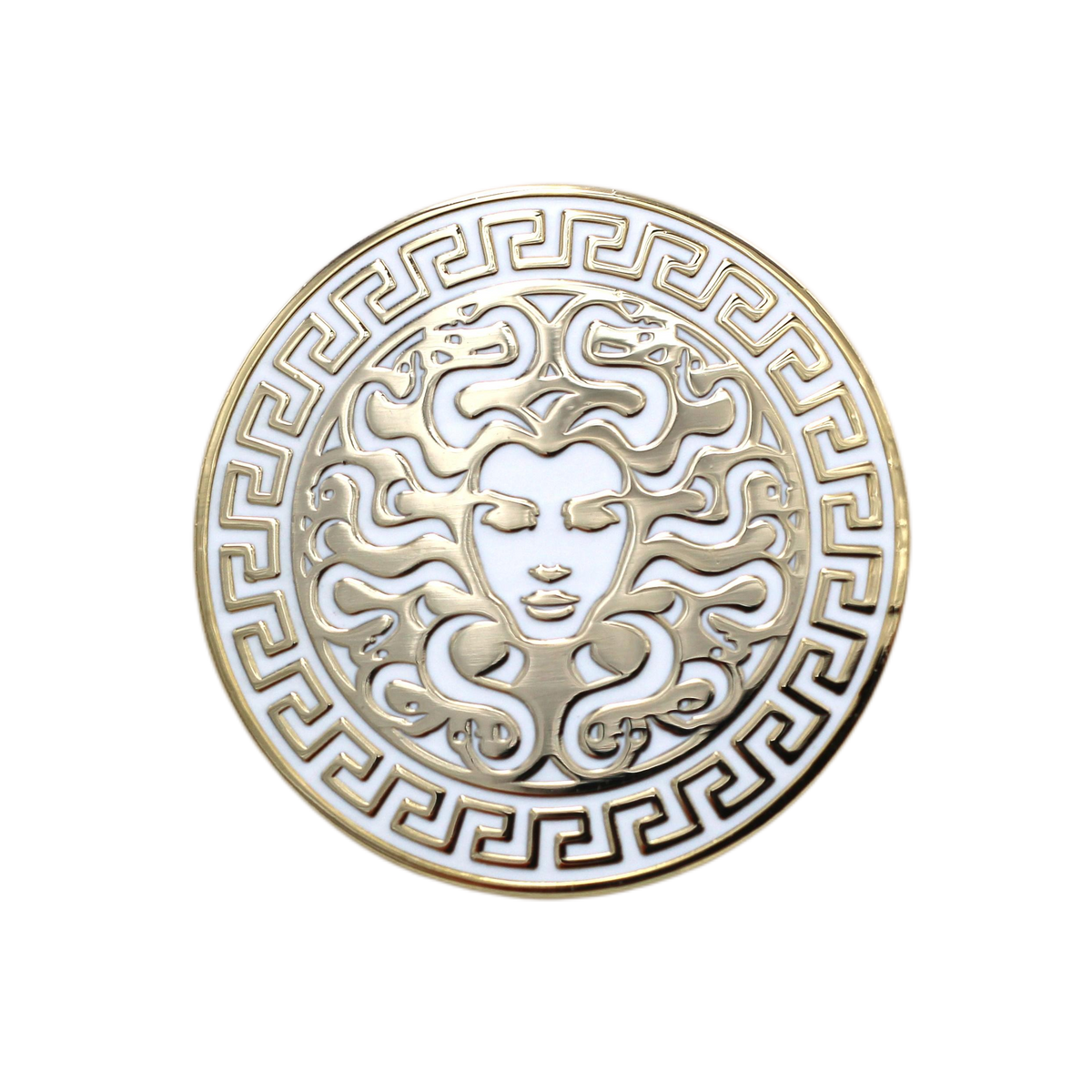 Authentic versace medusa head logo customized hair pins. Read description Medusa Enamel Pin - Greek Mythology Feminist Witch Lapel Pin  main image 3