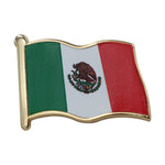 Load image into Gallery viewer, Mexico Flag Enamel Pin For Patriotic & Ceremonial Souvenir