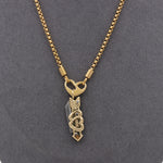 Load image into Gallery viewer, Mini Arrow Folding Knife Necklace – Gold Tone Pendant with Chain