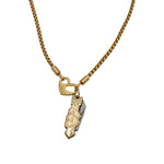 Load image into Gallery viewer, Mini Arrow Folding Knife Necklace – Gold Tone Pendant with Chain