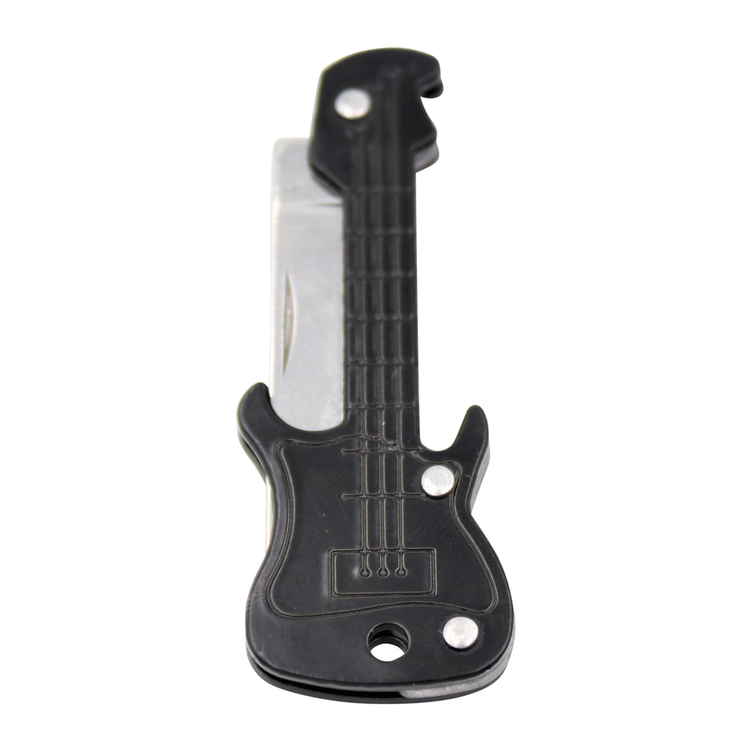 Mini Folding EDC Knife Keychain – Guitar Shape Utility Pocket Knife