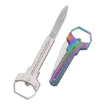 Load image into Gallery viewer, Mini Folding EDC Knife Keychain – Keychain Shape Pocket Knife
