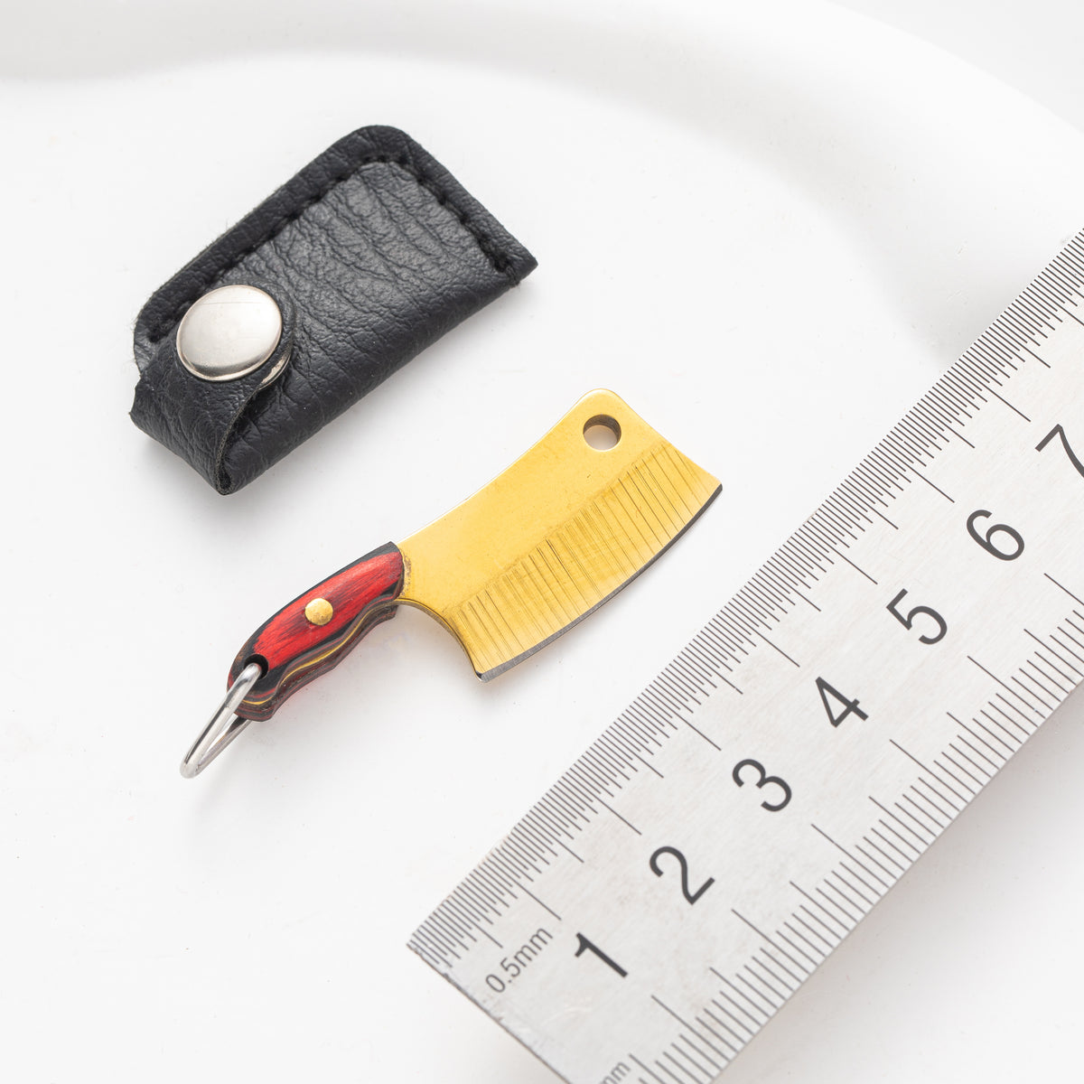 Mini Folding Ruler Keyring