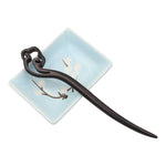 Load image into Gallery viewer, Dark Sandalwood, Wood Hair Pin, Clip, Hair Sticks - Cloud