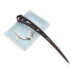 Load image into Gallery viewer, Natural Sandalwood Hair Sticks for Women - Sustainable Retro Boho Fashion Chopsticks (Spear)