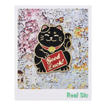 Load image into Gallery viewer, Kawaii Cute Lucky Cat Pin - Good Luck Waving Cat Enamel Pin Lapel Pins