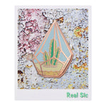 Load image into Gallery viewer, Cactus Pin - Cute Cactus in Geometric Terrarium Enamel Pin