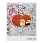 Load image into Gallery viewer, Sleeping Fox - Cute Sleepy Fox Enamel Pin
