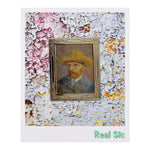 Load image into Gallery viewer, Self-Portrait with Straw Hat by Vincent Van Gogh Art Frame Pin - Museum Souvenir Fine Art Lapel Pin
