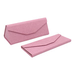 Load image into Gallery viewer, Pink Solid Color Glasses Case - Vegan Leather Magic Folding Hardcase