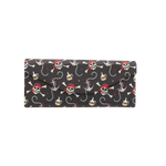 Load image into Gallery viewer, Pirate Skully / Jolly Roger Print Glasses Case - Vegan Leather Magic Folding Hard Case