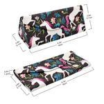 Load image into Gallery viewer, Unicorn Print Glasses Case - Vegan Leather Magic Folding Hardcase