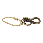 Load image into Gallery viewer, Infinity Snake Brass Keychain - Zodiac Animal Charm
