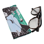 Load image into Gallery viewer, Farm House Print Glasses Case - Vegan Leather Magic Folding Hardcase
