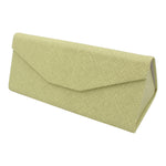 Load image into Gallery viewer, Olive Solid Color Glasses Case - Vegan Leather Magic Folding Hardcase