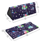 Load image into Gallery viewer, Succulent Terrarium Print Glasses Case - Vegan Leather Magic Folding Hardcase
