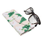 Load image into Gallery viewer, Lily Print Glasses Case - Vegan Leather Magic Folding Hardcase
