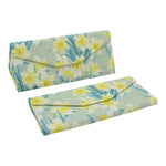 Load image into Gallery viewer, Daffodil Print Glasses Case - Vegan Leather Magic Folding Hardcase
