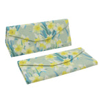 Load image into Gallery viewer, Daffodil Print Glasses Case - Vegan Leather Magic Folding Hardcase