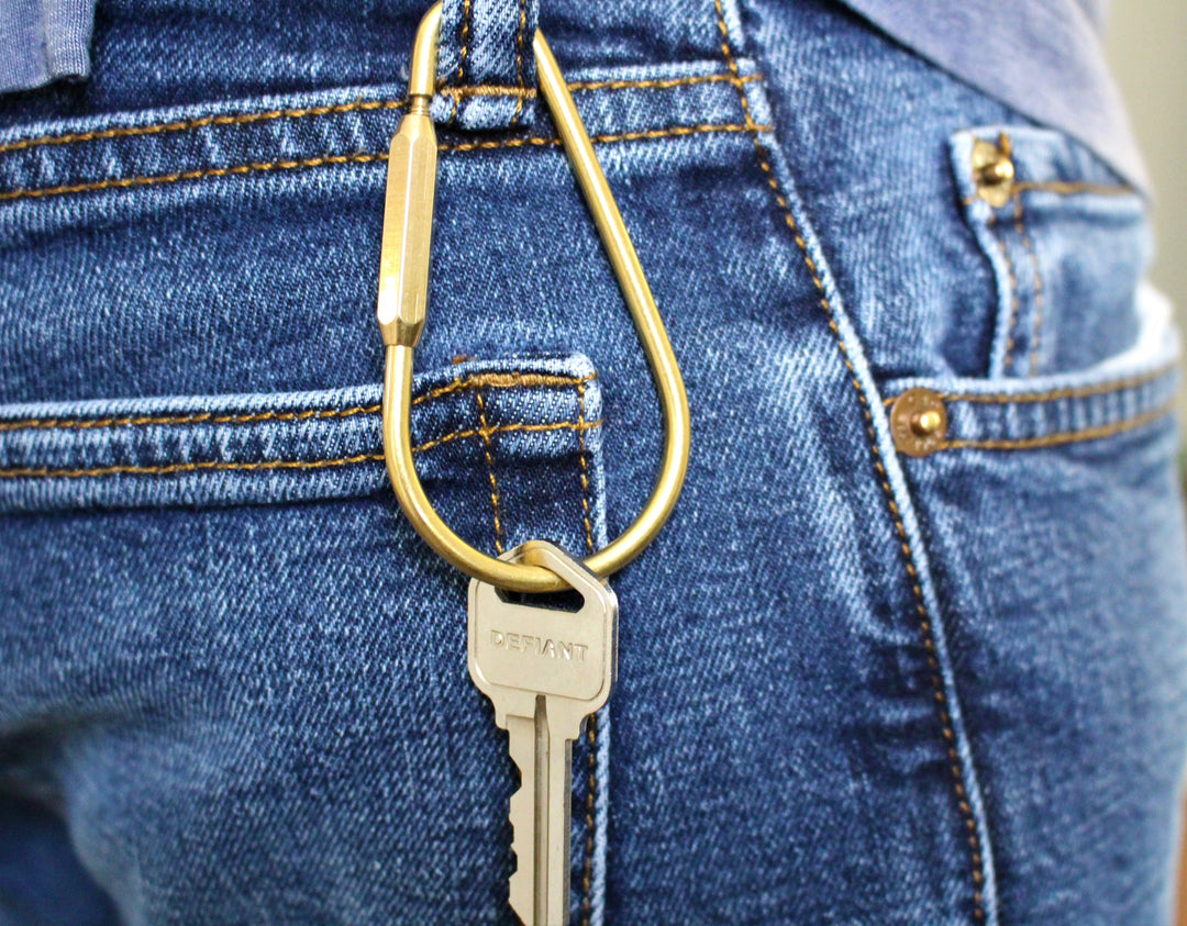 Brass Keyring -Key Fob/Keychain With Screw Closure