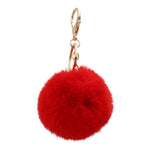 Load image into Gallery viewer, Cute Animal Faux Fur Fluffy Fuzzy Pom Pom Keychain - Unicorn
