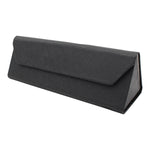 Load image into Gallery viewer, Small Black Solid Color Glasses Case - Vegan Leather Magic Folding Hardcase
