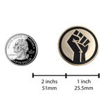 Load image into Gallery viewer, Raised Fist Pin - Black Lives Matter BLM Lapel Pin