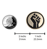 Load image into Gallery viewer, Raised Fist Pin - Black Lives Matter BLM Lapel Pin
