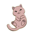 Load image into Gallery viewer, Real Sic Playful Cat Enamel Pin - Cute &amp; Funny Cat Lapel Pin
