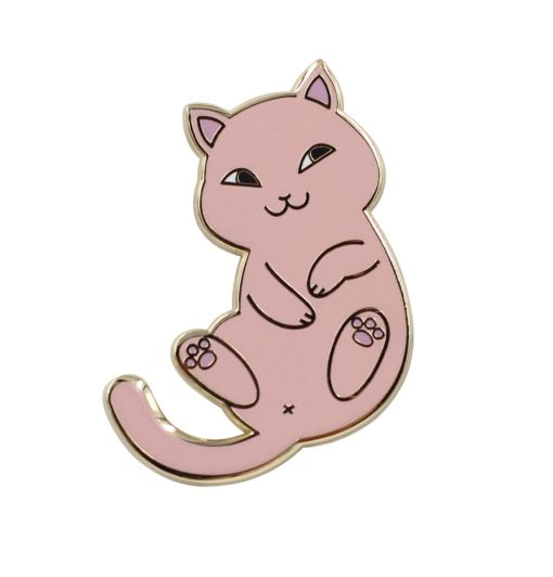 Real Sic Playful Cat Enamel Pin - Cute & Funny Cat Lapel Pin