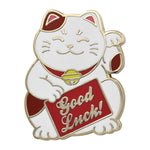 Load image into Gallery viewer, Kawaii Cute Lucky Cat Pin - Good Luck Waving Cat Enamel Pin Lapel Pins
