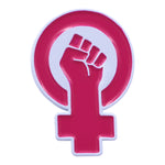 Load image into Gallery viewer, Women's Power  - Raised Feminist Fist Protest Pride Enamel Pin