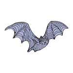 Load image into Gallery viewer, Bat Enamel Pin - Glow-in-The-Dark White Bat Lapel Pin